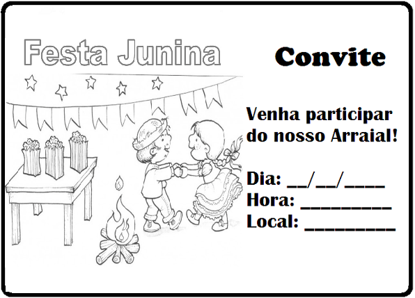 Convites Para Festa Junina Para Imprimir â SÃ Escola Convites Para Festa Junina Para Imprimir â SÃ Escola