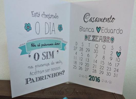 60 Convites Para Padrinhos De Casamento LindÃ­ssimos & Como Fazer!