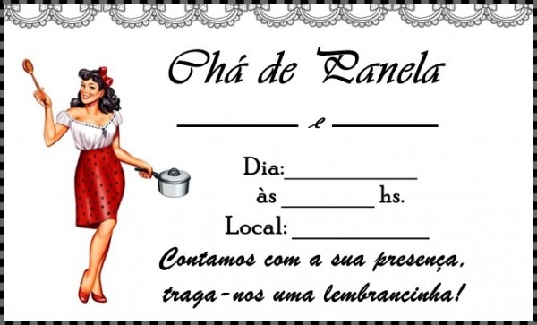 Thai Brenda Festas Modelo De Convite Chá De Panela Thai Brenda Festas Modelo De Convite Chá De Panela