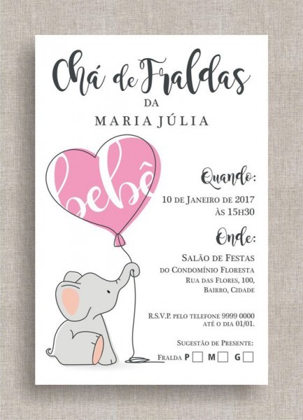 Convite Chá De Bebê Menino E Menina 70 Modelos, Editáveis Para Convite Chá De Bebê Menino E Menina 70 Modelos, Editáveis Para