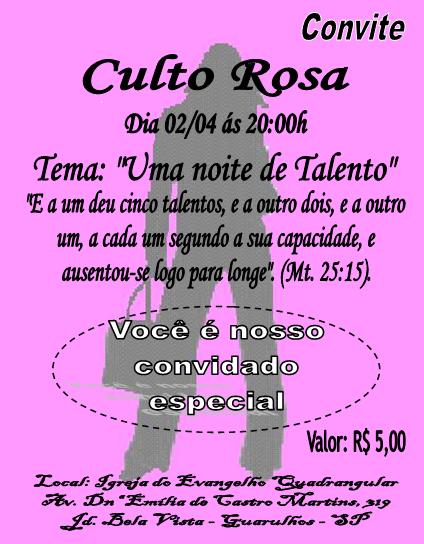 Quadrangular Guarulhos Culto Rosa Quadrangular Guarulhos Culto Rosa