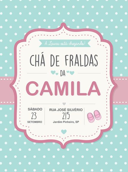 Chá De Fralda Poá Chá De Fralda Poá