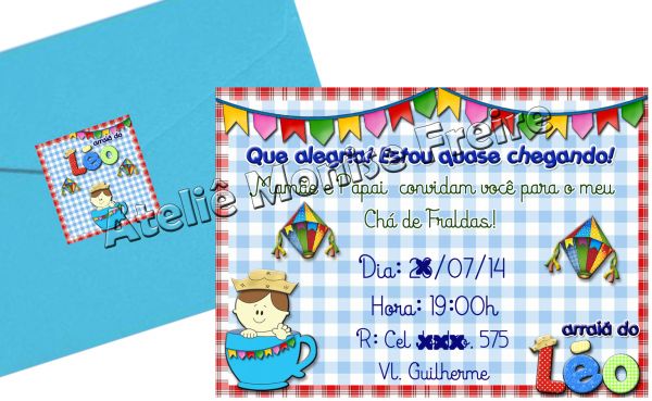 Convite Aniversário Chá Bebê Caipira Festa Junina Convite Aniversário Chá Bebê Caipira Festa Junina