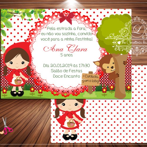 Convite Chapeuzinho Vermelho Na Rededots Com Br Convite Chapeuzinho Vermelho Na Rededots Com Br