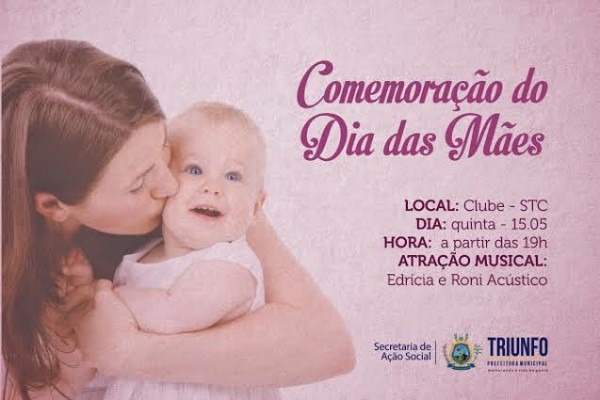 OpiniÃo Triunfo Convite ComemoraÃÃo Dia Das MÃes (idosos) OpiniÃo Triunfo Convite ComemoraÃÃo Dia Das MÃes (idosos)
