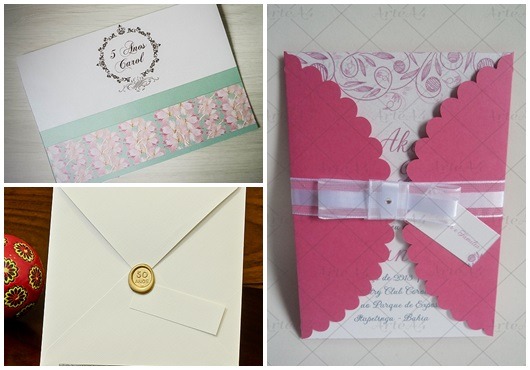 Envelope Para Convite â 60 Modelos Apaixonantes & Tutorial Diy! Envelope Para Convite â 60 Modelos Apaixonantes & Tutorial Diy!