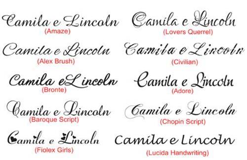 Fonte Para Convite De Casamento â 36 Estilos De Letras! â Modelos Fonte Para Convite De Casamento â 36 Estilos De Letras! â Modelos