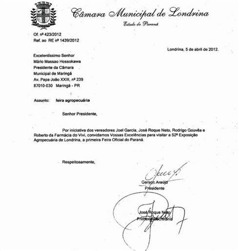 Convite Da Câmara De Londrina Revolta Vereadores De Maringá Convite Da Câmara De Londrina Revolta Vereadores De Maringá
