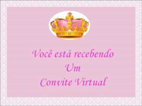 Convite Virtual De 1 Aninho Tema Princesa Convite Virtual De 1 Aninho Tema Princesa