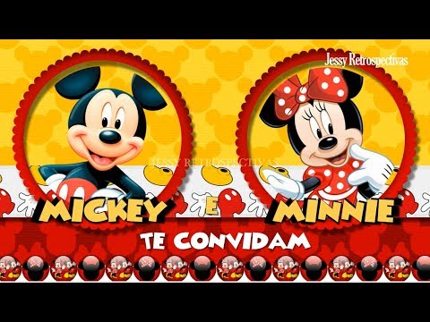 Convite Animado Mickey E Minnie