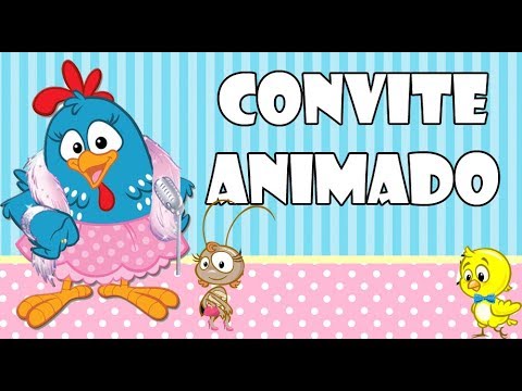 Convite Animado Galinha Pintadinha Chique Grátis Convite Animado Galinha Pintadinha Chique Grátis