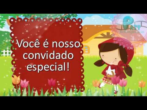 Modelo Convite Animado Chapeuzinho Vermelho Modelo Convite Animado Chapeuzinho Vermelho