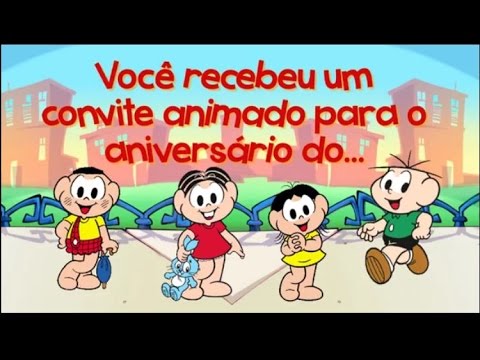 Convite Animado Turma Da Monica Convite Animado Turma Da Monica