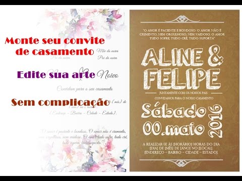 Como Editar Seu Convite De Casamento No Word E Photoscape Como Editar Seu Convite De Casamento No Word E Photoscape