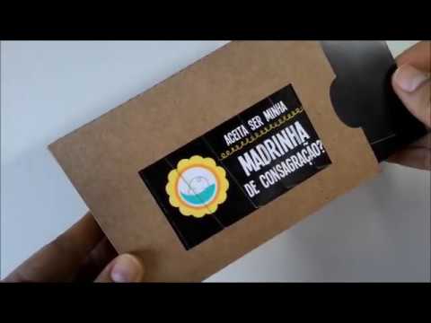 Caixa Convite Para Madrinha De Consagração Caixa Convite Para Madrinha De Consagração