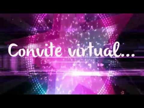 Convite Virtual Tema Néon Convite Virtual Tema Néon