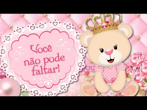 Convite Animado Ursa Princesa Convite Animado Ursa Princesa