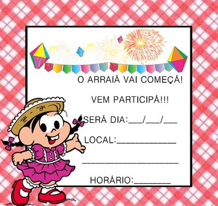 Ideias De Convites De AniversÃ¡rio Infantil Tema Festa Junina