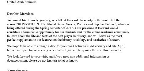 Harvard Convida Maradona Para Ministrar Palestra Harvard Convida Maradona Para Ministrar Palestra