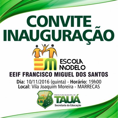 Prefeitura De Tauá Inaugura Mais Uma Escola Modelo Prefeitura De Tauá Inaugura Mais Uma Escola Modelo