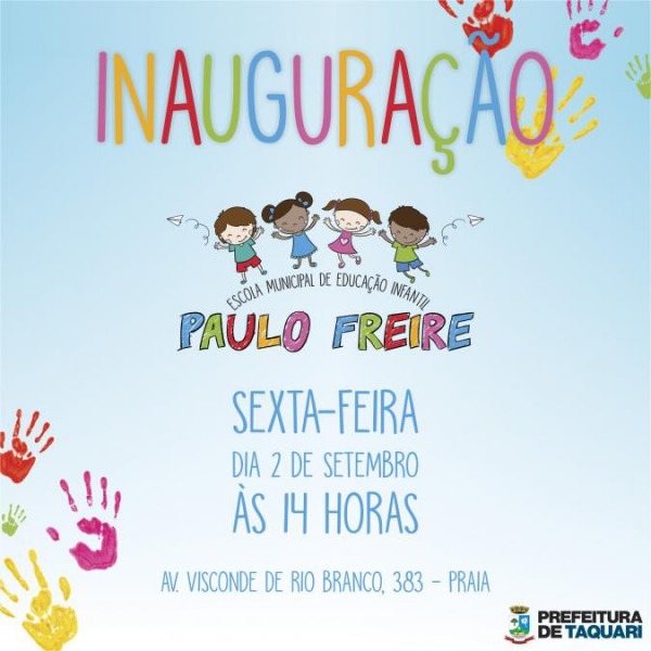 Inauguração Emei Paulo Freire Inauguração Emei Paulo Freire