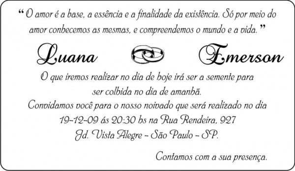 Texto Convite Casamento Texto Convite Casamento