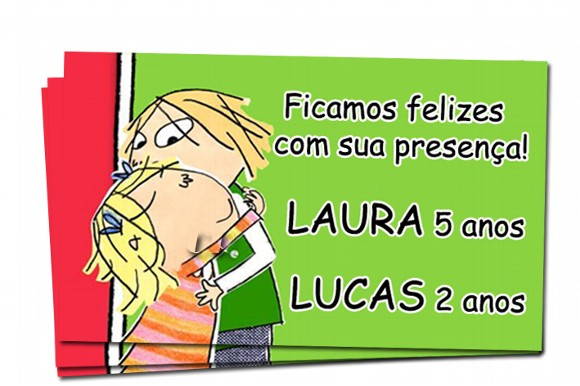 Tag Card Aniversário Charlie E Lola No Elo7 Tag Card Aniversário Charlie E Lola No Elo7
