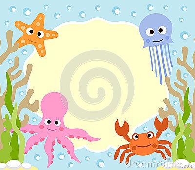 Fundo Dos Desenhos Animados Dos Animais De Mar Fundo Dos Desenhos Animados Dos Animais De Mar