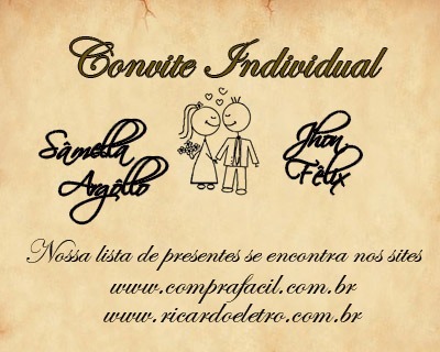 100 Tag Ou Convite Individual Para Casamento 100 Tag Ou Convite Individual Para Casamento