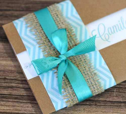 10 Convites Para Casamento Rústico Verde Ãgua Azul Cores 10 Convites Para Casamento Rústico Verde Ãgua Azul Cores