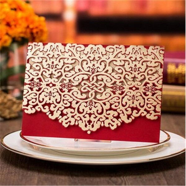 10 Pcs Romântico De Rendas Corte Convites De Casamento Cartões Do 10 Pcs Romântico De Rendas Corte Convites De Casamento Cartões Do