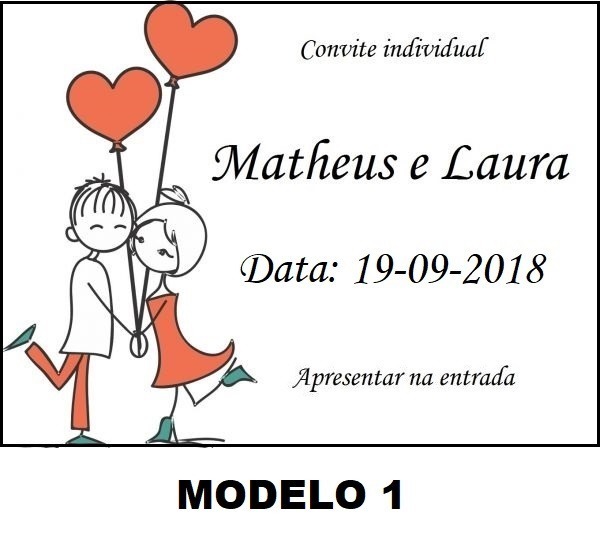 150 Convites Individuais Casamento E Festas (r$0,20 Unidade) 150 Convites Individuais Casamento E Festas (r$0,20 Unidade)