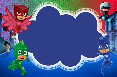 Kit Digital Free Aniversário Pj Masks Kit Digital Free Aniversário Pj Masks