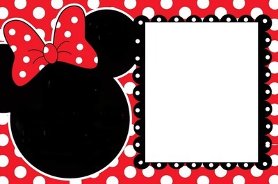 Photo Montage Moldura Minnie Vermelha Photo Montage Moldura Minnie Vermelha