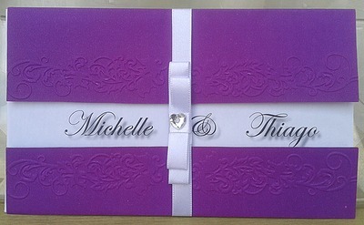 40 Convites De Casamento Lilás + Frete Grátis 40 Convites De Casamento Lilás + Frete Grátis