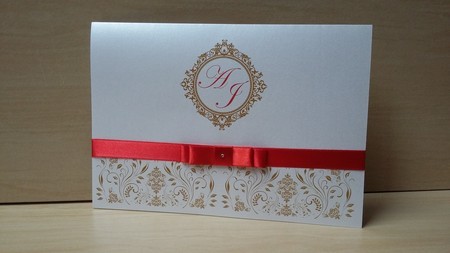 Convite Casamento Vermelho E Dourado Convite Casamento Vermelho E Dourado