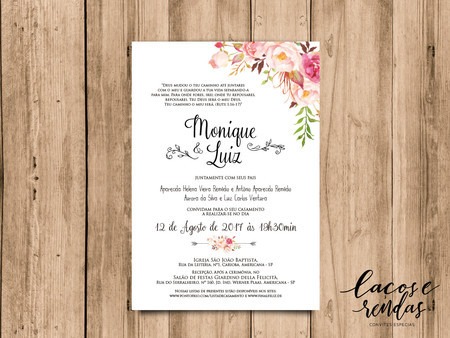 Arte Para Convite De Casamento Floral Aquarela Arte Para Convite De Casamento Floral Aquarela