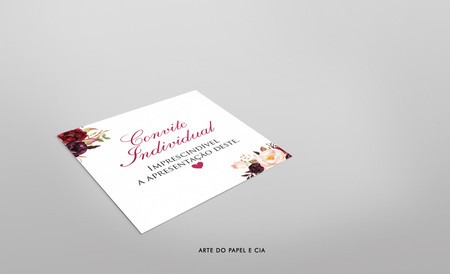 A219 Tag Convite Individual Marsala A219 Tag Convite Individual Marsala