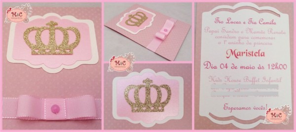 Convite De Aniversário De 1 Ano Princesa â Convite Infantil Convite De Aniversário De 1 Ano Princesa â Convite Infantil