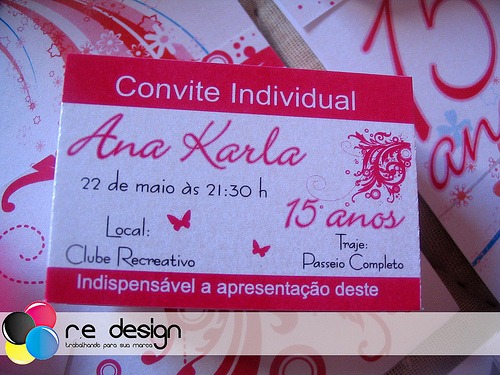 Meus 15 Anos Convite (individual) Meus 15 Anos Convite (individual)