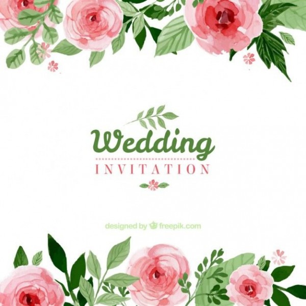 Convite Floral Do Casamento Convite Floral Do Casamento