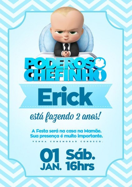 Convite Poderoso Chefinho Para Editar Grátis E Imprimir Convite Poderoso Chefinho Para Editar Grátis E Imprimir