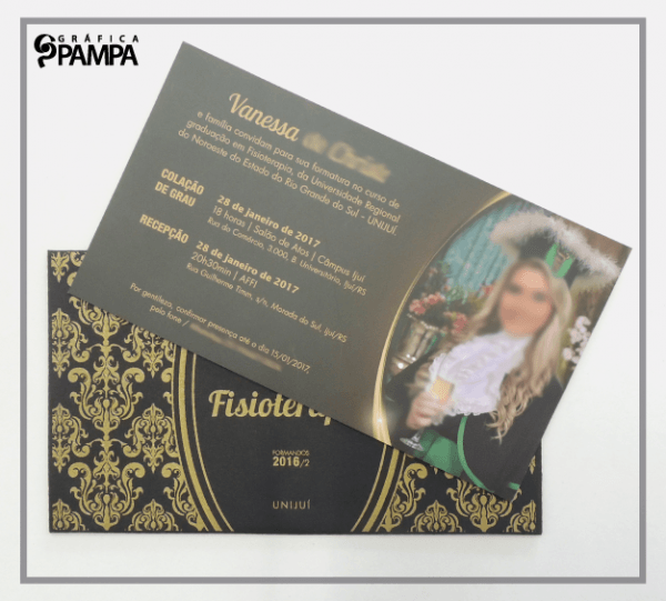 Convite Formatura Fisioterapia Vc â Gráfica Pampa Convite Formatura Fisioterapia Vc â Gráfica Pampa
