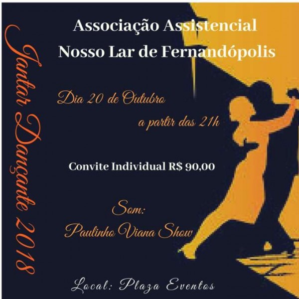 Associação Nosso Lar Promove Jantar Dançante Associação Nosso Lar Promove Jantar Dançante
