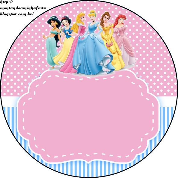 Montando Minha Festa  Kit Para Imprimir GrÃ¡tis Princesas Disney