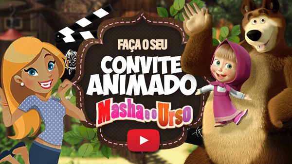 Convite Animado Virtual Masha E O Urso Grátis Para Baixar Convite Animado Virtual Masha E O Urso Grátis Para Baixar
