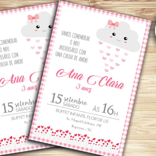 Convite Digital Chuva De Amor Convite Digital Chuva De Amor