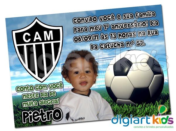 Convite Personalizado Atlético Mineiro Convite Personalizado Atlético Mineiro