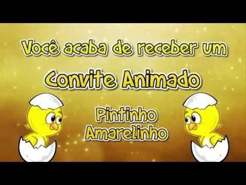 Convite Pintinho Amarelinho Tkm Convites Animados Convite Pintinho Amarelinho Tkm Convites Animados