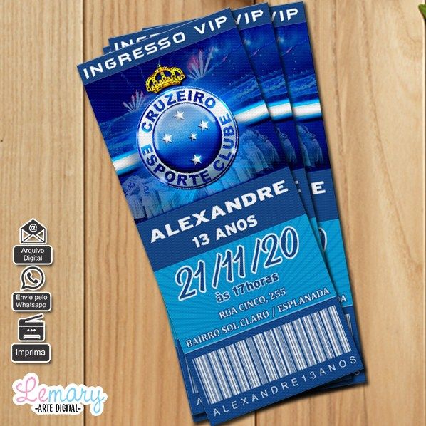Convite Digital Cruzeiro Esporte Clube Mod 002